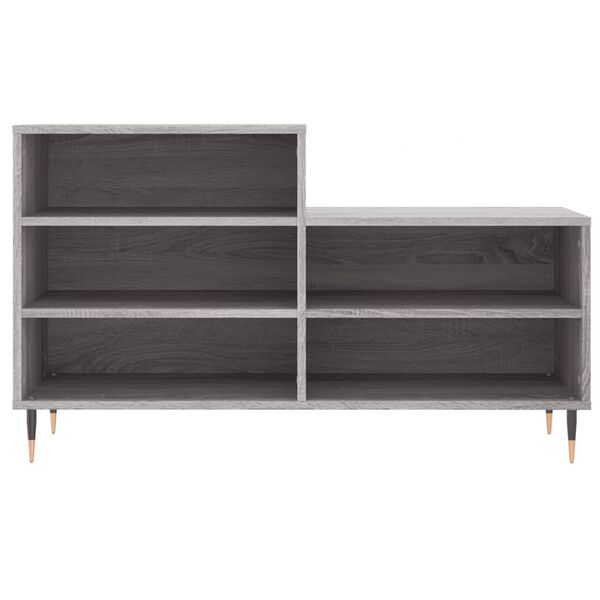 vidaXL Παπουτσοθήκη Γκρι Sonoma 102x36x60 εκ. από Επεξεργασμένο Ξύλο