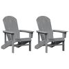 vidaXL Έπιπλα Χαλάρωσης Κήπου 2 pcs Ανοιχτό γκρι 74 x 82 x 90cm