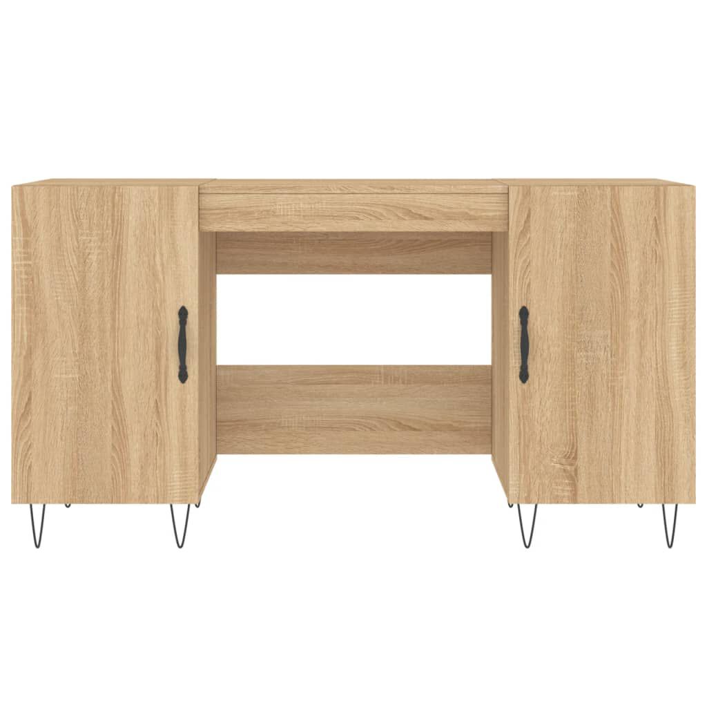 vidaXL Γραφείο Sonoma Δρυς 140 x 50 x 75 εκ. από Επεξεργασμένο Ξύλο