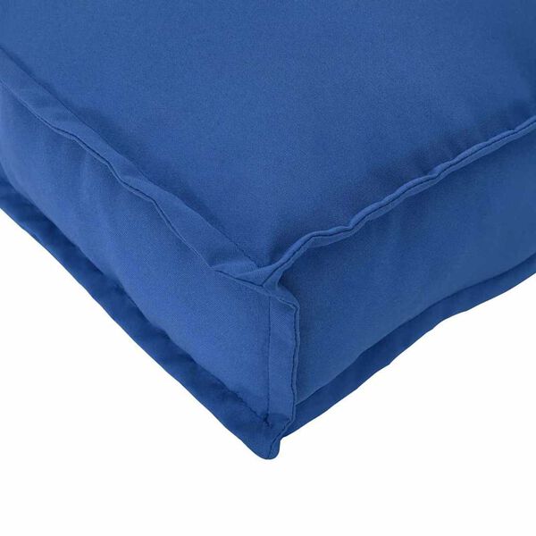 vidaXL Μαξιλάρι παλέτας Μπλε Ρουά 200 x 40 x 8 εκ. Ύφασμα Oxford