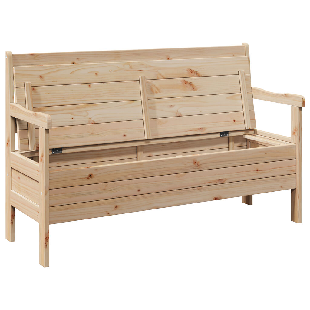 vidaXL Εξωτερικός Πάγκος 119x76x44 εκ Μασίφ ξύλο πεύκου
