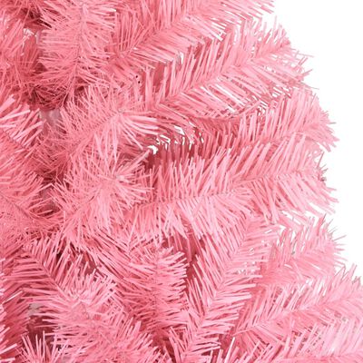 vidaXL Χριστουγεννιάτικο Δέντρο Τεχνητό Με Βάση Ροζ 180 εκ. PVC