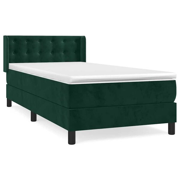 vidaXL &Kappa;&rho;&epsilon;&beta;ά&tau;&iota; Boxspring &mu;&epsilon; &Sigma;&tau;&rho;ώ&mu;&alpha; &Sigma;&kappa;&omicron;ύ&rho;&omicron; &Pi;&rho;ά&sigma;&iota;&nu;&omicron; 90x200 &epsilon;&kappa;. &Beta;&epsilon;&lambda;&omicron;ύ&delta;&iota;&nu;&omicron;
