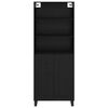 vidaXL Highboard &Mu;&alpha;ύ&rho;&eta; &Omicron;&xi;&upsilon;ά 69,5 x 34 x 180 &epsilon;&kappa;. &Epsilon;&pi;&epsilon;&xi;&epsilon;&rho;&gamma;&alpha;&sigma;&mu;έ&nu;&omicron; &xi;ύ&lambda;&omicron;