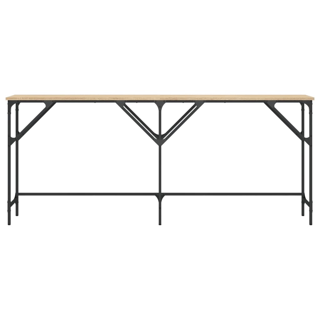vidaXL Τραπέζι Κονσόλα Sonoma Δρυς 180x29x75 εκ. Επεξεργασμένο Ξύλο