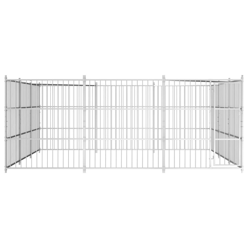 vidaXL Κλουβί Σκύλου Εξωτερικού Χώρου 450 x 450 x 185 εκ.