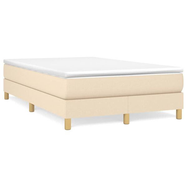 vidaXL &Kappa;&rho;&epsilon;&beta;ά&tau;&iota; Boxspring &mu;&epsilon; &Sigma;&tau;&rho;ώ&mu;&alpha; &Kappa;&rho;&epsilon;&mu; 120x190 &epsilon;&kappa;. &Upsilon;&phi;&alpha;&sigma;&mu;ά&tau;&iota;&nu;&omicron;