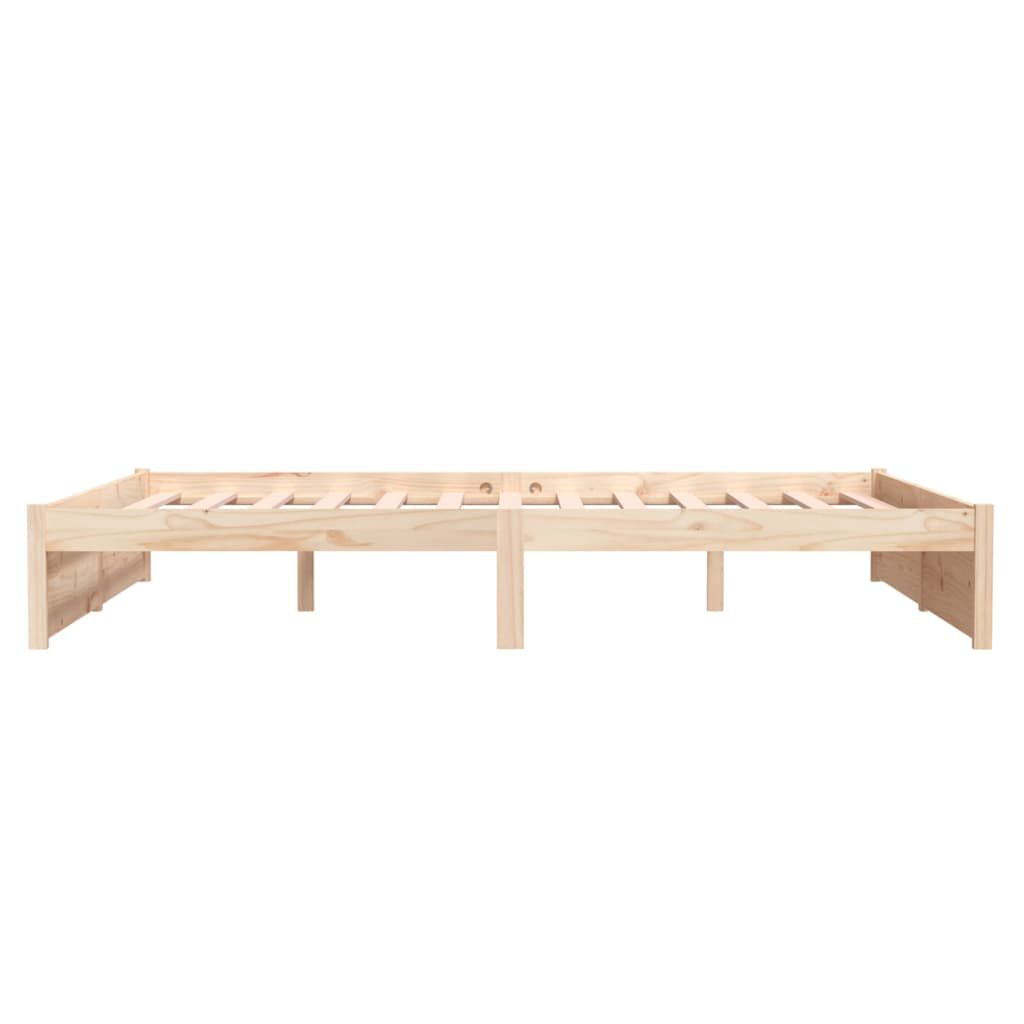 vidaXL Πλαίσιο Κρεβατιού 150 x 200 εκ. Μασίφ Ξύλο King Size