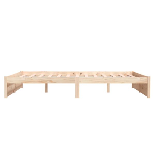 vidaXL Πλαίσιο Κρεβατιού 150 x 200 εκ. Μασίφ Ξύλο King Size