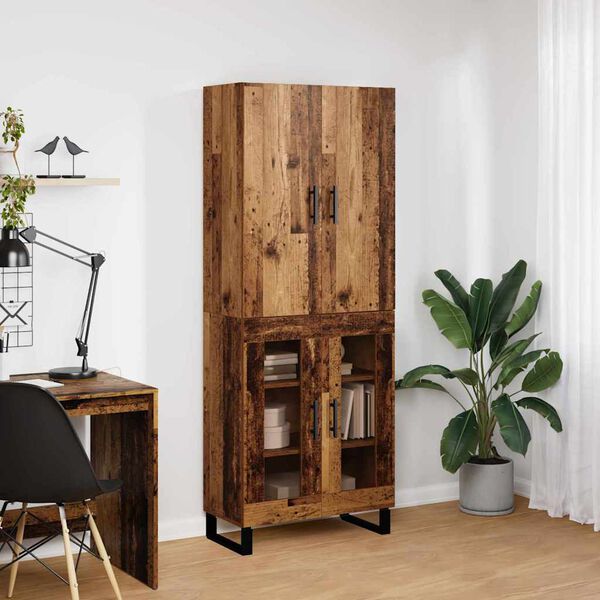 vidaXL Highboard 2 pcs &Pi;&alpha;&lambda;&iota;ό &Xi;ύ&lambda;&omicron; 69,5 x 34 x 180 &epsilon;&kappa;.