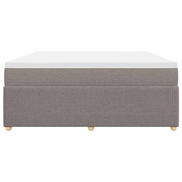 vidaXL &Kappa;&rho;&epsilon;&beta;ά&tau;&iota; Boxspring &mu;&epsilon; &Sigma;&tau;&rho;ώ&mu;&alpha; Taupe 180x200 &epsilon;&kappa;. &Upsilon;&phi;&alpha;&sigma;&mu;ά&tau;&iota;&nu;&omicron;