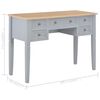vidaXL Γραφείο Γκρι 109,5 x 45 x 77,5 εκ. Ξύλινο