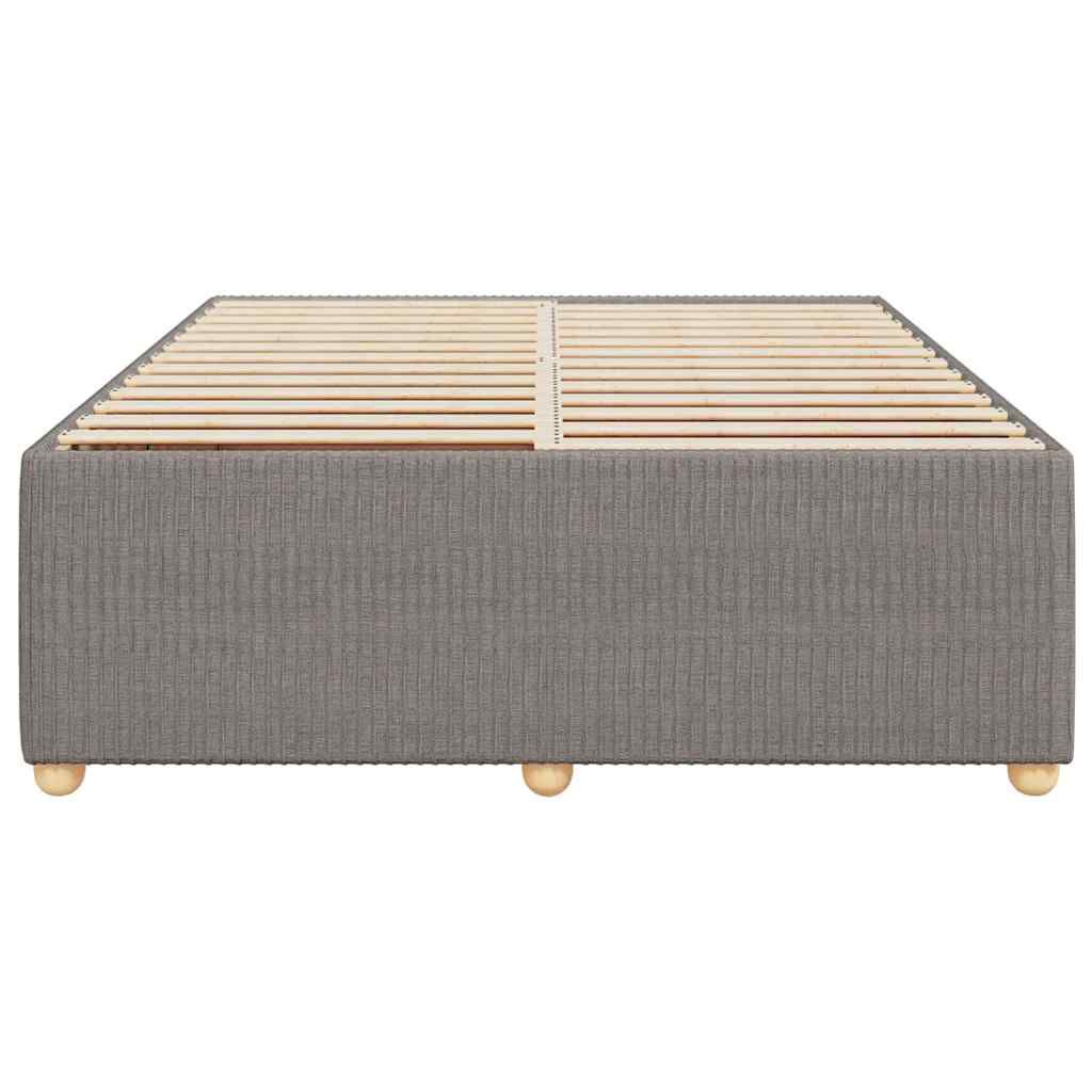 vidaXL Σκελετός Κρεβατιού Χωρίς Στρώμα Taupe 140x200 εκ. Υφασμάτινο
