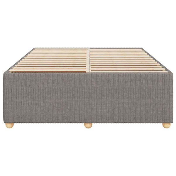 vidaXL Σκελετός Κρεβατιού Χωρίς Στρώμα Taupe 140x200 εκ. Υφασμάτινο