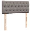 vidaXL Κρεβάτι Boxspring με Στρώμα Taupe 120x190 εκ. Υφασμάτινο