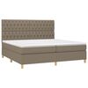 vidaXL &Kappa;&rho;&epsilon;&beta;ά&tau;&iota; Boxspring &mu;&epsilon; &Sigma;&tau;&rho;ώ&mu;&alpha; Taupe 200x200 &epsilon;&kappa;. &Upsilon;&phi;&alpha;&sigma;&mu;ά&tau;&iota;&nu;&omicron;