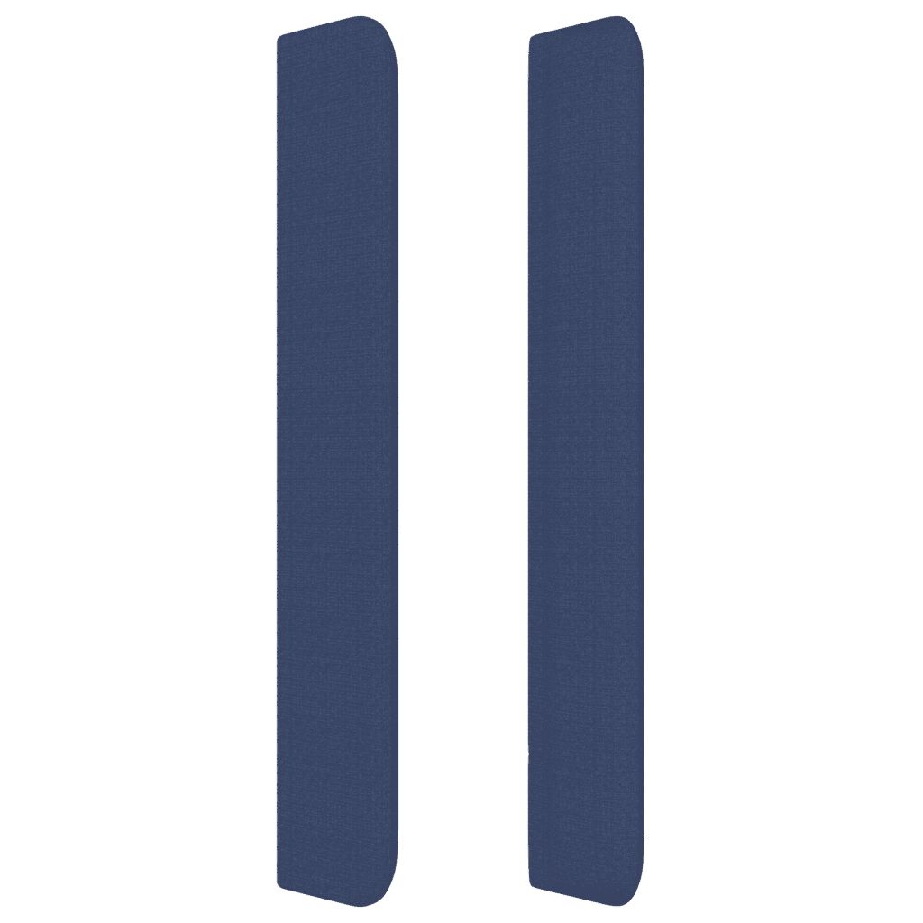 vidaXL Κρεβάτι Boxspring με Στρώμα Μπλε 180x200 εκ. Υφασμάτινο