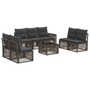 vidaXL &Sigma;&epsilon;&tau; &Kappa;&alpha;&nu;&alpha;&pi;έ &Kappa;ή&pi;&omicron;&upsilon; 8 pcs &Gamma;&kappa;&rho;&iota; &kappa;&alpha;&iota; &Sigma;&kappa;&omicron;ύ&rho;&omicron; &Gamma;&kappa;&rho;&iota; &sigma;&upsilon;&nu;&theta;&epsilon;&tau;&iota;&kappa;ό &rho;&alpha;&tau;ά&nu;