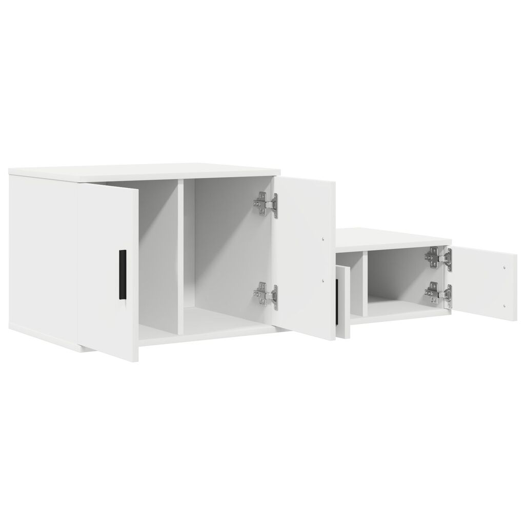 vidaXL Ντουλάπι αποθήκευσης Λευκό 103 x 41 x 40 εκ Επεξεργασμένο ξύλο