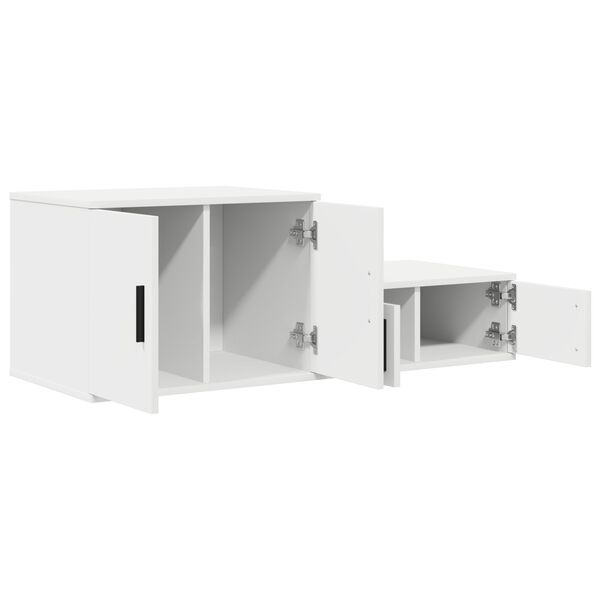 vidaXL Ντουλάπι αποθήκευσης Λευκό 103 x 41 x 40 εκ Επεξεργασμένο ξύλο