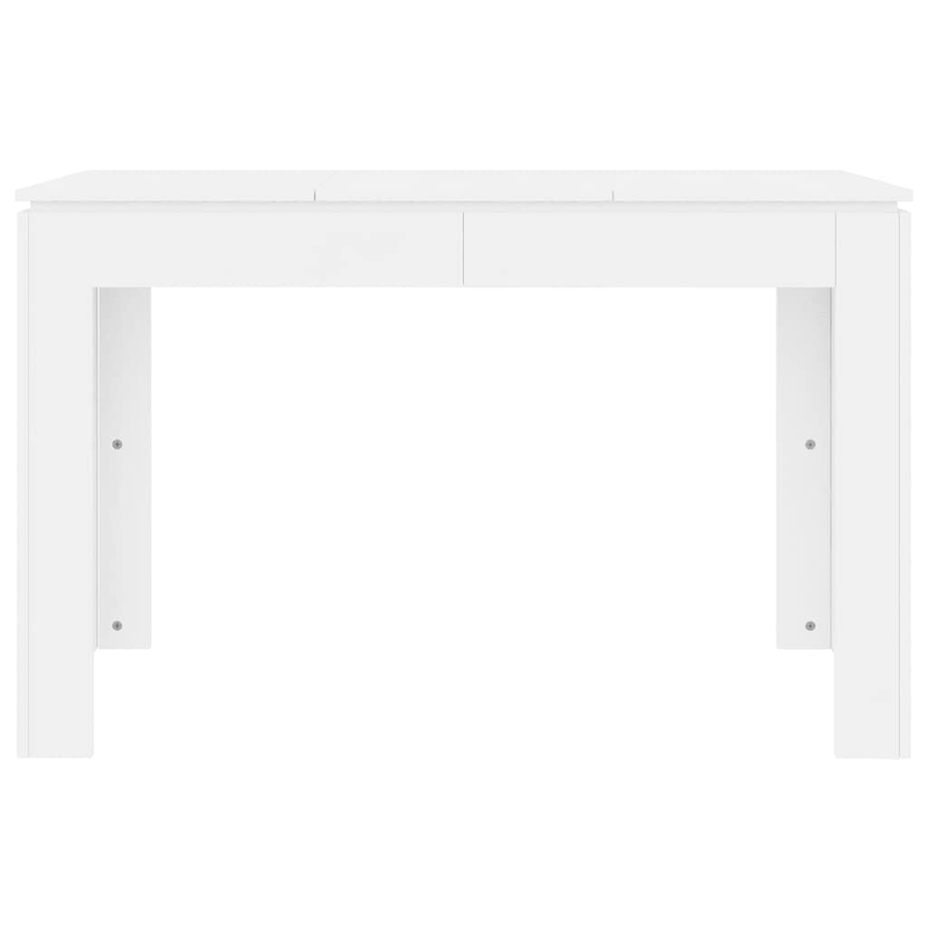 vidaXL Τραπεζαρία Λευκή 120 x 60 x 76 εκ. από Επεξ. Ξύλο