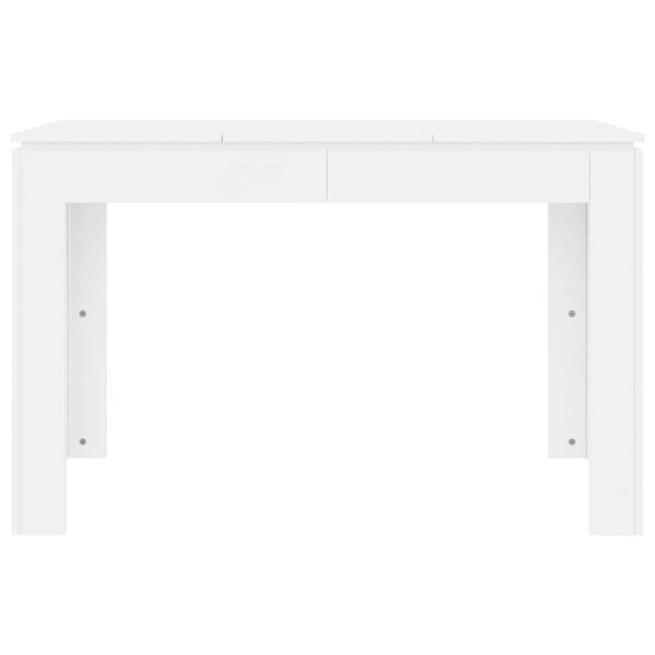 vidaXL Τραπεζαρία Λευκή 120 x 60 x 76 εκ. από Επεξ. Ξύλο