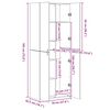 vidaXL Ραφιέρα με Ντουλάπια Sonoma Δρυς 70x42,5x225 εκ. Επεξ. Ξύλο