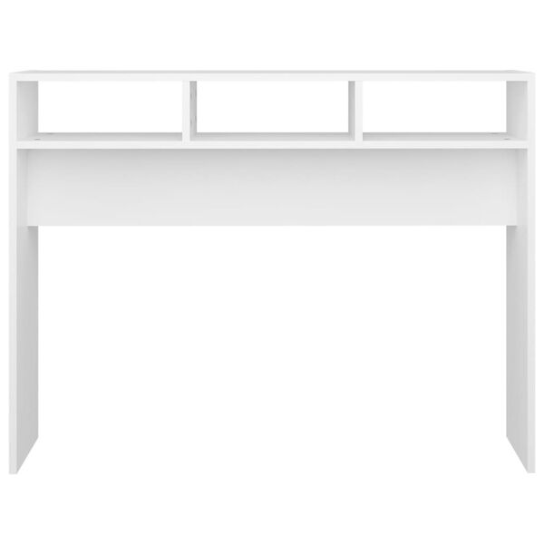 vidaXL Τραπέζι Κονσόλα Λευκό 105 x 30 x 80 εκ. από Επεξ. Ξύλο