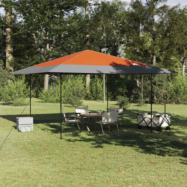 vidaXL Σκηνή Canopy Pop-up Πορτοκαλί 400 x 400 cm ύφασμα