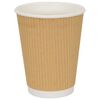 vidaXL Χάρτινα ποτήρια καφέ 500 τεμάχια 12oz 300ml καφέ