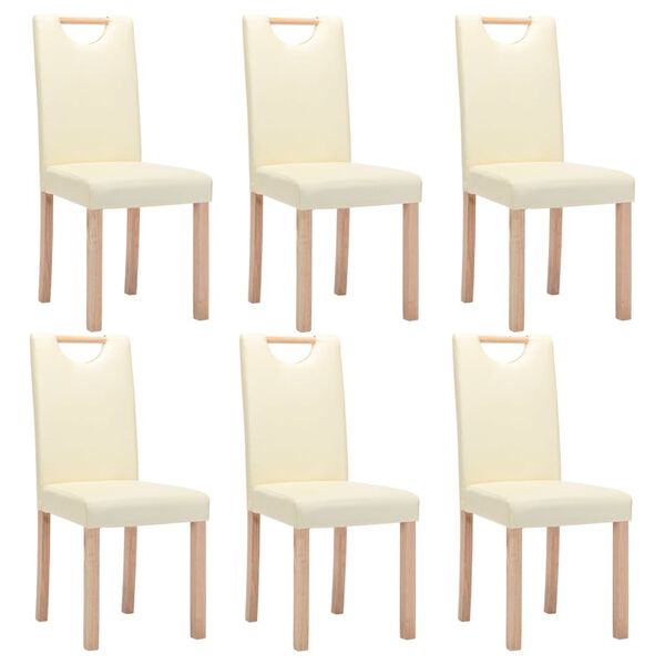 vidaXL &Kappa;&alpha;&rho;έ&kappa;&lambda;&epsilon;&sigmaf; &Tau;&rho;&alpha;&pi;&epsilon;&zeta;&alpha;&rho;ί&alpha;&sigmaf; 6 &tau;&epsilon;&mu;. &Kappa;&rho;&epsilon;&mu; &alpha;&pi;ό &Sigma;&upsilon;&nu;&theta;&epsilon;&tau;&iota;&kappa;ό &Delta;έ&rho;&mu;&alpha;