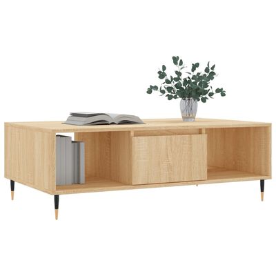 vidaXL Τραπεζάκι Σαλονιού Sonoma Δρυς 104x60x35 εκ. από Επεξεργ. Ξύλο