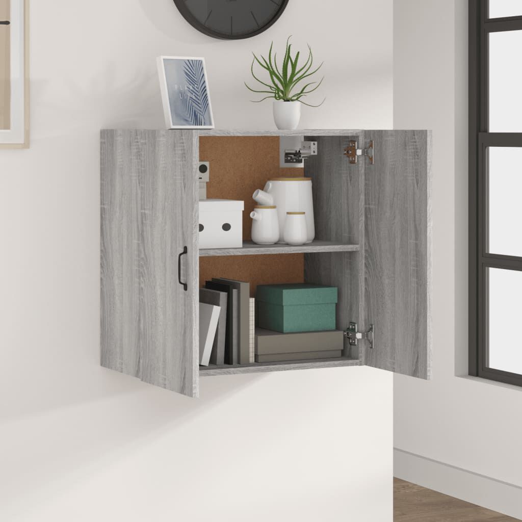 vidaXL Ντουλάπι Τοίχου Γκρι Sonoma 60x31x60εκ. Επεξεργασμένο Ξύλο