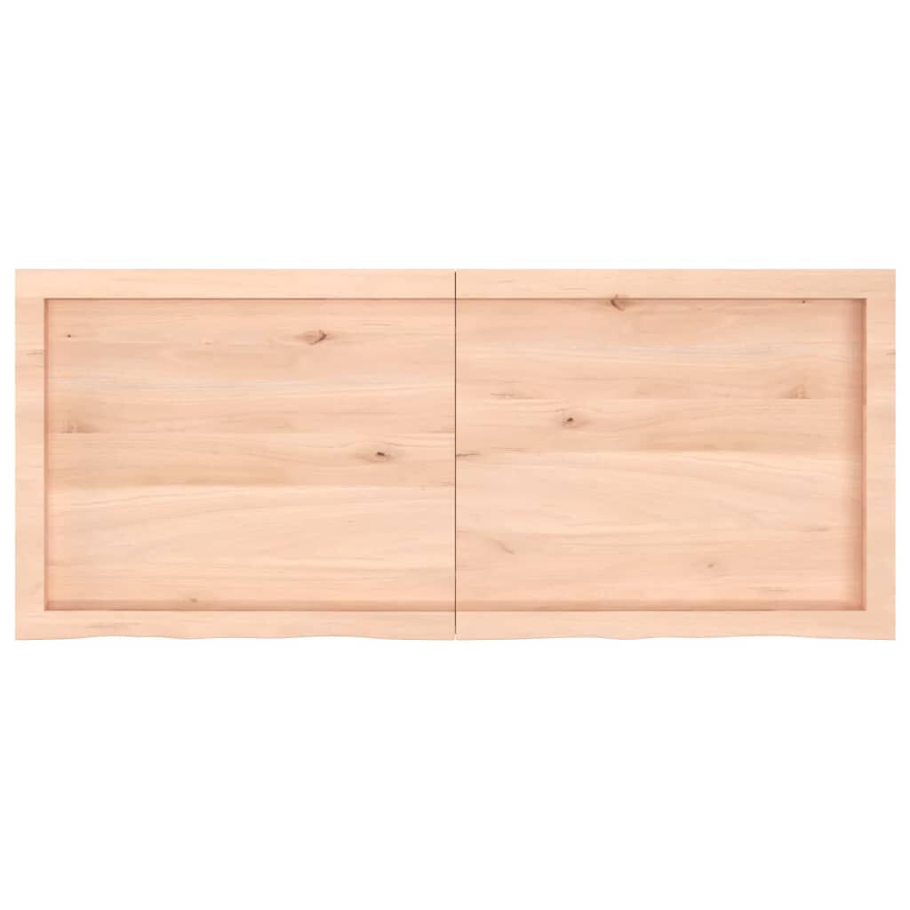 vidaXL Επιφάνεια Τραπεζιού 120x50x(2-6)εκ Ακατέργαστο Μασίφ Ξύλο Δρυός