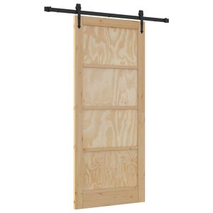 vidaXL &Sigma;&upsilon;&rho;ό&mu;&epsilon;&nu;&eta; &Pi;ό&rho;&tau;&alpha; ORKDAL 86 x 198,5 cm &Mu;&alpha;&sigma;ί&phi; &Xi;ύ&lambda;&omicron; &Pi;&epsilon;ύ&kappa;&omicron;&upsilon; &Phi;&upsilon;&sigma;&iota;&kappa;ό
