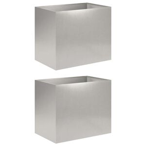 vidaXL &Gamma;&lambda;ά&sigma;&tau;&rho;&alpha; &Kappa;ή&pi;&omicron;&upsilon; 2 &tau;&mu;&chi;. &Alpha;&sigma;&eta;&mu;ί 60 x 40 x 50 cm &Alpha;&nu;&omicron;&xi;&epsilon;ί&delta;&omega;&tau;&omicron; &Alpha;&tau;&sigma;ά&lambda;&iota;