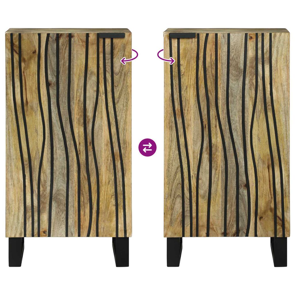 vidaXL Έπιπλο Σαλονιού 40x33.5x75 cm Συμπαγές Ξύλο Μάνγκο
