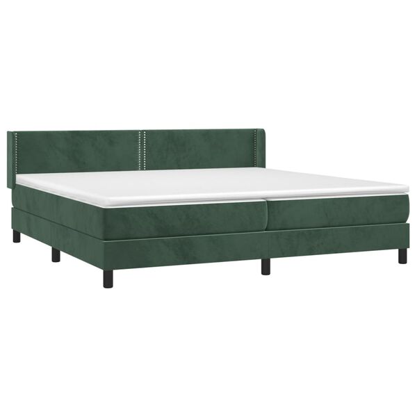 vidaXL &Kappa;&rho;&epsilon;&beta;ά&tau;&iota; Boxspring &mu;&epsilon; &Sigma;&tau;&rho;ώ&mu;&alpha; &Sigma;&kappa;&omicron;ύ&rho;&omicron; &Pi;&rho;ά&sigma;&iota;&nu;&omicron; 200x200&epsilon;&kappa;. &Beta;&epsilon;&lambda;&omicron;ύ&delta;&iota;&nu;&omicron;