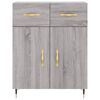 vidaXL Ντουλάπι Γκρι Sonoma 69,5 x 34 x 90 εκ. από Επεξεργασμένο Ξύλο