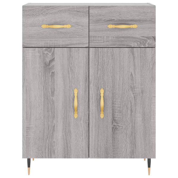 vidaXL Ντουλάπι Γκρι Sonoma 69,5 x 34 x 90 εκ. από Επεξεργασμένο Ξύλο