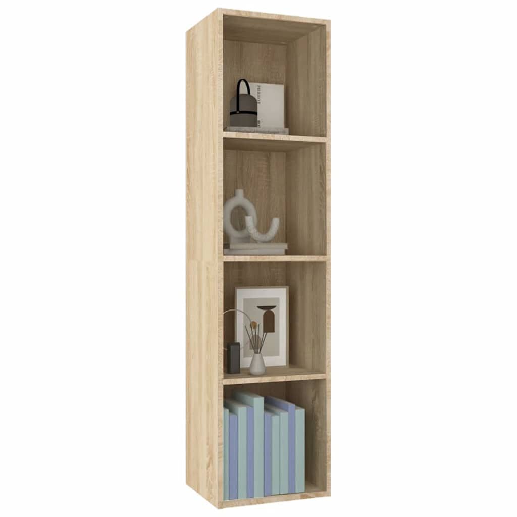 vidaXL Βιβλιοθήκη/Έπιπλο TV Sonoma Δρυς 36x30x143 εκ. από Επεξ. Ξύλο