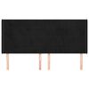vidaXL Κεφαλάρι με Πτερύγια Μαύρο 203x16x118/128 εκ. Βελούδινο