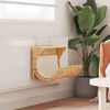 vidaXL Κρεβάτι Γάτας 37x20x20 εκ. από Υάκινθο του Νερού με Μαξιλάρι