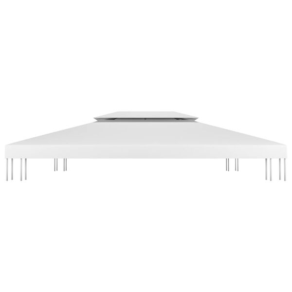 vidaXL Κάλυμμα για Κιόσκι 2 Επιπέδων Λευκό 4 x 3 μ. 310 γρ./μ²