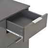 vidaXL Μπουφές Ψηλός Γυαλιστερός Γκρι 71x35x80 εκ. Επεξεργασμένο Ξύλο