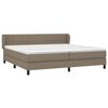 vidaXL &Kappa;&rho;&epsilon;&beta;ά&tau;&iota; Boxspring &mu;&epsilon; &Sigma;&tau;&rho;ώ&mu;&alpha; Taupe 200x200 &epsilon;&kappa;. &Upsilon;&phi;&alpha;&sigma;&mu;ά&tau;&iota;&nu;&omicron;