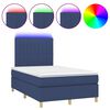 vidaXL &Kappa;&rho;&epsilon;&beta;ά&tau;&iota; Boxspring &mu;&epsilon; &Sigma;&tau;&rho;ώ&mu;&alpha; & LED &Mu;&pi;&lambda;&epsilon; 120x190&epsilon;&kappa;. &Upsilon;&phi;&alpha;&sigma;&mu;ά&tau;&iota;&nu;&omicron;
