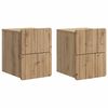 vidaXL &Tau;&omicron;ί&chi;&omicron;&upsilon; &Kappa;&rho;&epsilon;&mu;&alpha;&sigma;&tau;ό &Kappa;&omicron;&mu;&omicron;&delta;ί&nu;&omicron; 2 pcs Artisan &Delta;&rho;&upsilon;&sigmaf; 33 x 34,5 x 43 &epsilon;&kappa;.