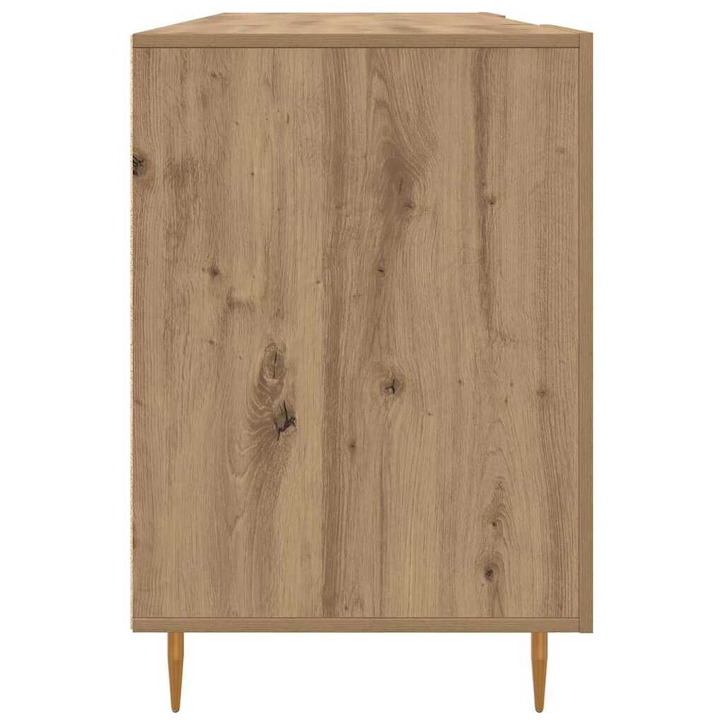 vidaXL Γραφείο artisan δρυς 140 x 50 x 75 εκ. Επεξεργασμένο ξύλο