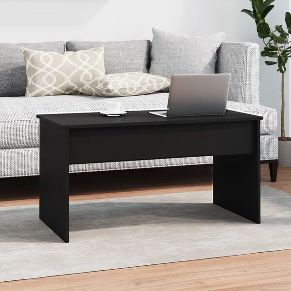 vidaXL Τραπεζάκι Σαλονιού Μαύρο 102x50,5x52,5 εκ. Επεξεργασμένο Ξύλο